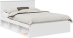 vidaXL Bedframe met hoofdeinde Wit 140 x 200 cm Bewerkt hout