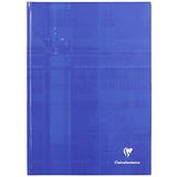 Clairefontaine 984620C Pak met 10 Geniete Schriften Koverbook Kleurloos - 24x32 cm - 48 Pagina’s Kleine Ruitjes met Kantlijn - Wit Papier 90 g - Omslag Polypro