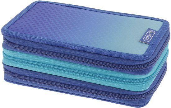 Herlitz leesetui TriCase 'Dip Dye Blue', 31-delig