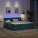 Maison Exclusive Cadre de lit ottoman velours gris foncé 180x200cm