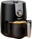 alpina Airfryer 2L - Air Fryer Geschikt voor 2 tot 3 Personen - Heteluchtfriteuse met Timer en Aanpasbare Temperatuur - Hetelucht Oven Airfryer - Kunststof - Zwart