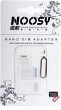 Noosy - 5x Nano + Micro Sim Adapter Set + Verwijdertool Simkaart - Sim Card Adapter