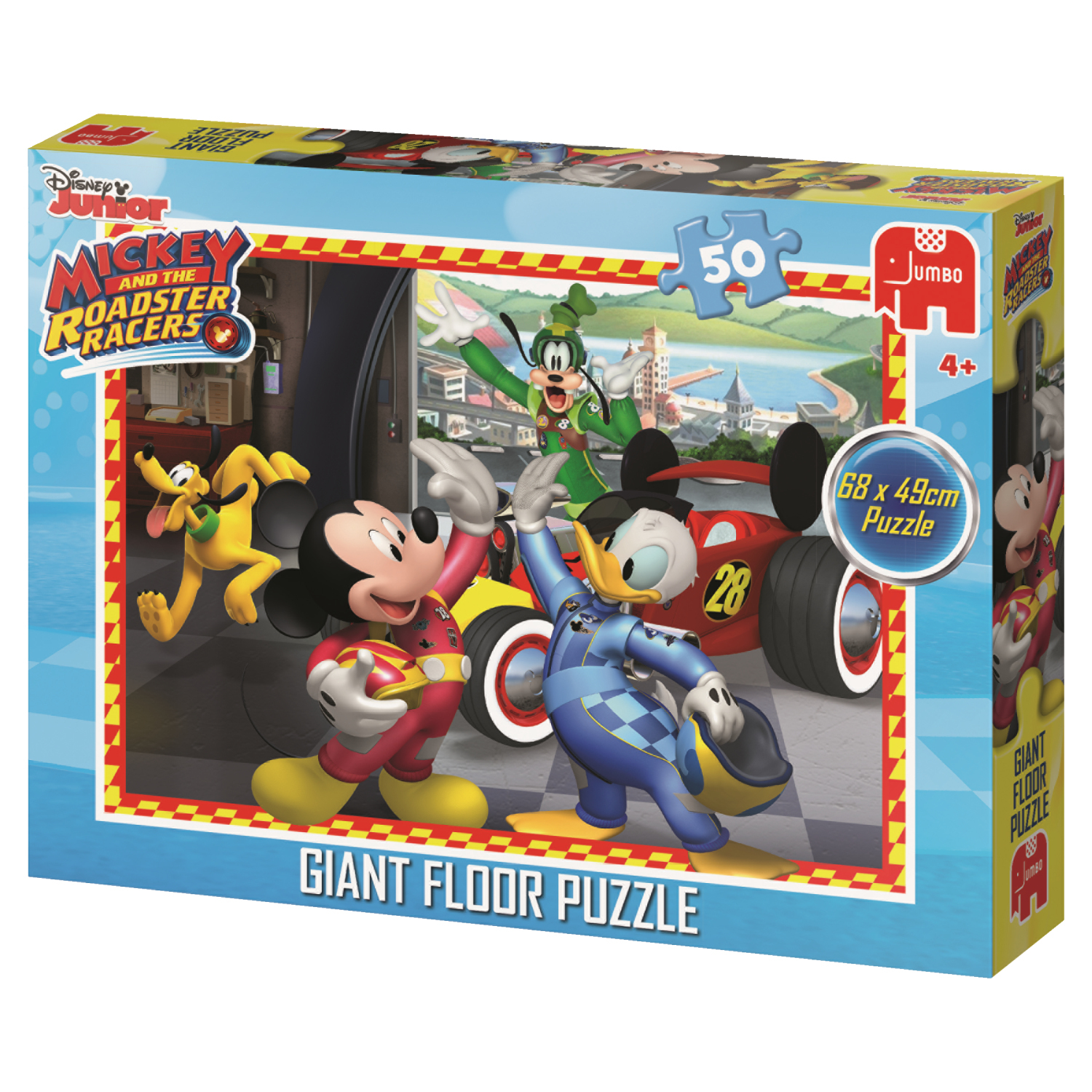 Jumbo Mickey and the Roadster Racers Giant Floor Puzzle 50 pcs
