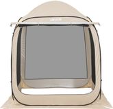 VEVOR Campingtent, 182,88 x 182,88 x 219,4 cm, pop-up tent met uitschuifbare luifel, draagbare partytent voor 4-6 personen, incl. draagtas en zijwanden, voor terras en buitenactiviteiten, beige