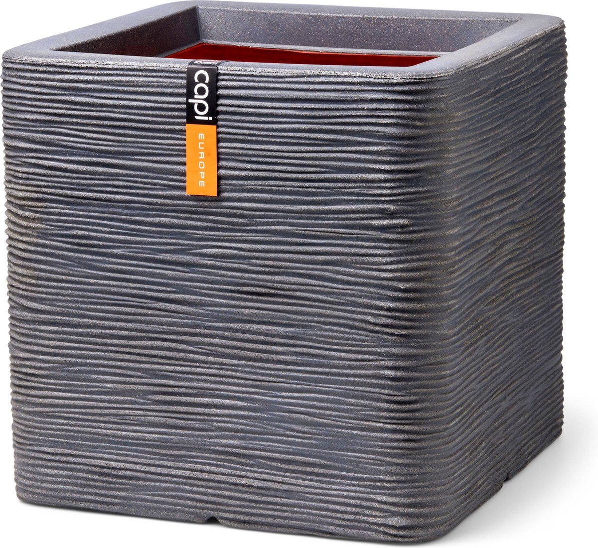 Capi Europe pot Rib NL (30x30x30 cm) - Grijs - Kunststof