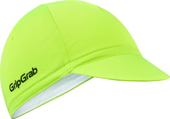 GripGrab Lightweight Zomer Fietspet - Geel Hi-Vis - Maat M/L
