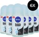 Nivea Black & White Invisible Fresh Anti Perspirant Deo Roller - 6 x 50 ml
