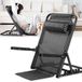 Fauteuil de jardin pliable avec dossier réglable, 80x52x70 cm, noir