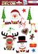 HERMA 15115 Raamstickers Kerstmis Kerstman rendier sneeuwpop, 5 stuks, zelfklevend, kinderraamstickers, verwijderbare winterraamstickers, raamfolie voor kinderkamer, kerstdecoratie