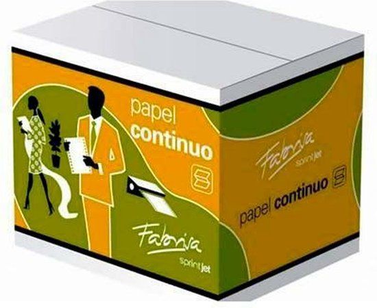 Fabrisa Continu Papier - Wit - 2500 Lakens - 24 x 11 cm