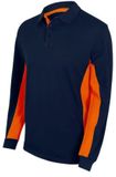 Velilla Polo met lange mouwen V5514 marine/oranje XL