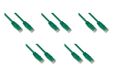 LINK LK6AU100V05 - netwerkkabel categorie 6a onafgeschermd utp awg24 kleur halogeenvrij 10 m verpakking met 5 stuks