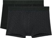 HOM Neels Boxer briefs H01 2pack - Black/black print - Men - 2XL