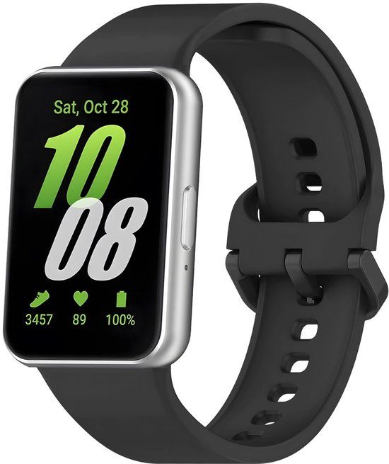 imoshion Samsung Siliconen bandje - Geschikt voor Samsung Galaxy Fit 3 - Zwart