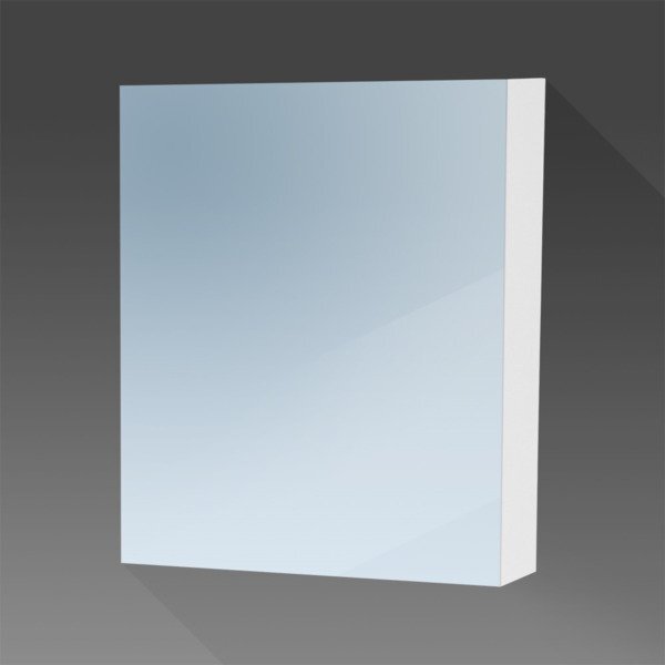 Saniclass Dual spiegelkast 60x70x15 indirecte LED verlichting hoogglans wit rechtsdraaiend 7756