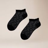 Kunert Dames Sokken 39-42 Katoen/Polyamide Zwart/Wit