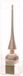 Decoris Sweet Christmas Kerstboom decoratie piek roze van glas 26 cm