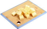 Kesper Snijplank - 27 x 19 cm - Bamboe Hout - Blauwe Rand