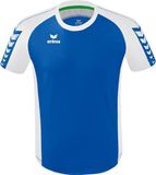 Erima Six Wings Shirt Korte Mouw Heren - Wit / New Royal | Maat: S