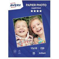 Avery Superior - Mat - wit - 130 x 180 mm - 230 g/m² - 35 vel(len) fotopapier