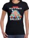 Shoppartners Bv T-shirt de Noël - Wilders - Meer of minder ballen - Vêtements de Noël ringard - Noir - pour femmes XXL