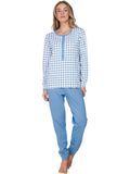 Pastunette Blue Cottage Pyjama Katoen Badstof Blauw Maat 48