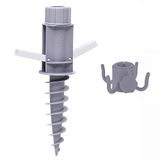 Sekey Parasolhouder, grondanker, strand of aarde, met grondpluggen voor parasolstokken tot 22-32 mm
