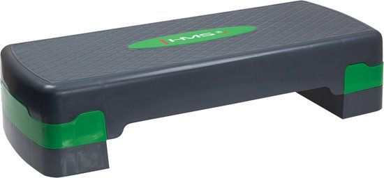 HMS AS003 Aerobic Fitness Stepbank - Groen - 2-traps - Verstelbaar