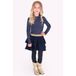 B.Nosy geruite midi jurk - donkerblauw
