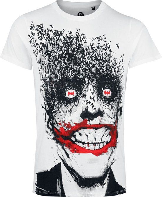 Batman The Joker - Jokerfly Heren T-shirt - wit - XL