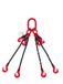 Dolezych DoKett 2 aanslagketting 4-strengen met vorkkophaak GS / 4 inkorthaken, lengte = 4,00 m