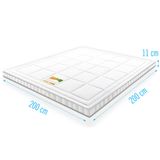 Droommatras Infinity Airmaxx Koudschuim Topdekmatras Bamboe Deluxe 200x200 dikte 11 cm