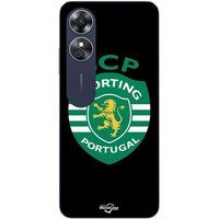 Maniacase Etui Oppo A17 SCP SPORTING PORTUGAL BLACK BACKGROUND