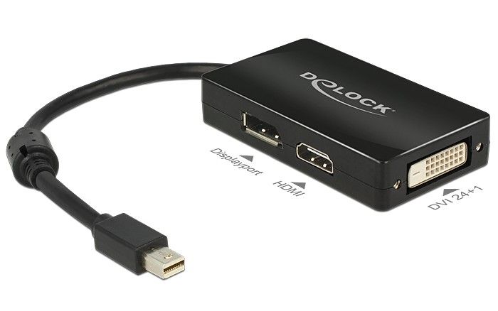 DeLOCK 0.16m DisplayPort/Displayport + HDMI + DVI - 62623