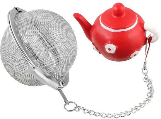 Fackelmann Thee-infuser met Ketting - Roestvrij Staal