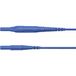 Schützinger Meetsnoer Stekker 4 mm Stekker 4 mm 200.00 cm Bleu 1 pièce