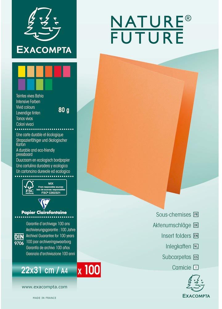 Exacompta ROCK S 80 ft - Dossiermap - 22 x 31 cm - Assorti - 100 stuks