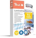 Peach Lamineerfolies 64x99mm Key Card - 125 mic - 100 zakjes - glanzend - compatibel met lamineerapparaten van alle merkfabrikanten - PP525-09