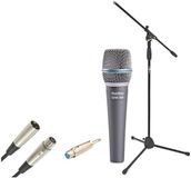 SubZero Beta Dynamische Instrumentmicrofoon met Kabel en Microfoonstandaard