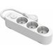 Silver Electronics Protek Plus stekkerdoos met 3 stopcontacten met schakelaar, 1,5 m, IP20, wit
