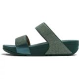 FitFlop Lulu Shimmerglitz Slides Dames Slippers - Deep Ocean