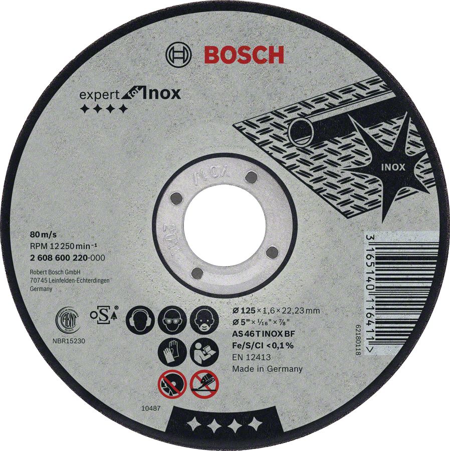Bosch Expert for Inox Doorslijpschijf - 230mm - 2mm - 1 stuk