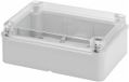 Gewiss GW44427 Aftakkast met transparant deksel, gladde wanden, IP56, 190x140x70mm, grijs