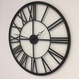 Atmosphera Vintage Wandklok - 70 cm - Zwart - Industrieel