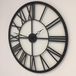 Atmosphera Vintage Wandklok - 70 cm - Zwart - Industrieel