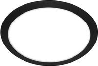 B.K.Licht BRILONER - Badkamerlamp - 3766015 - Neutraal wit 4000K - IP44 spatwaterdicht - 12W - 1250 lm - 31 x 6,5 cm - Zwart