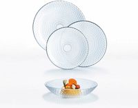 Luminarc Pampille Clear Transparant Glas Servies (18 Delen)