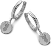 CO88 Collection Sense 8CE 70089 Stalen Oorringen - 16 mm - Ananas - Zilverkleurig