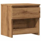 VidaXL Nachtkastje 40x30x39 cm bewerkt hout artisanaal eikenkleur