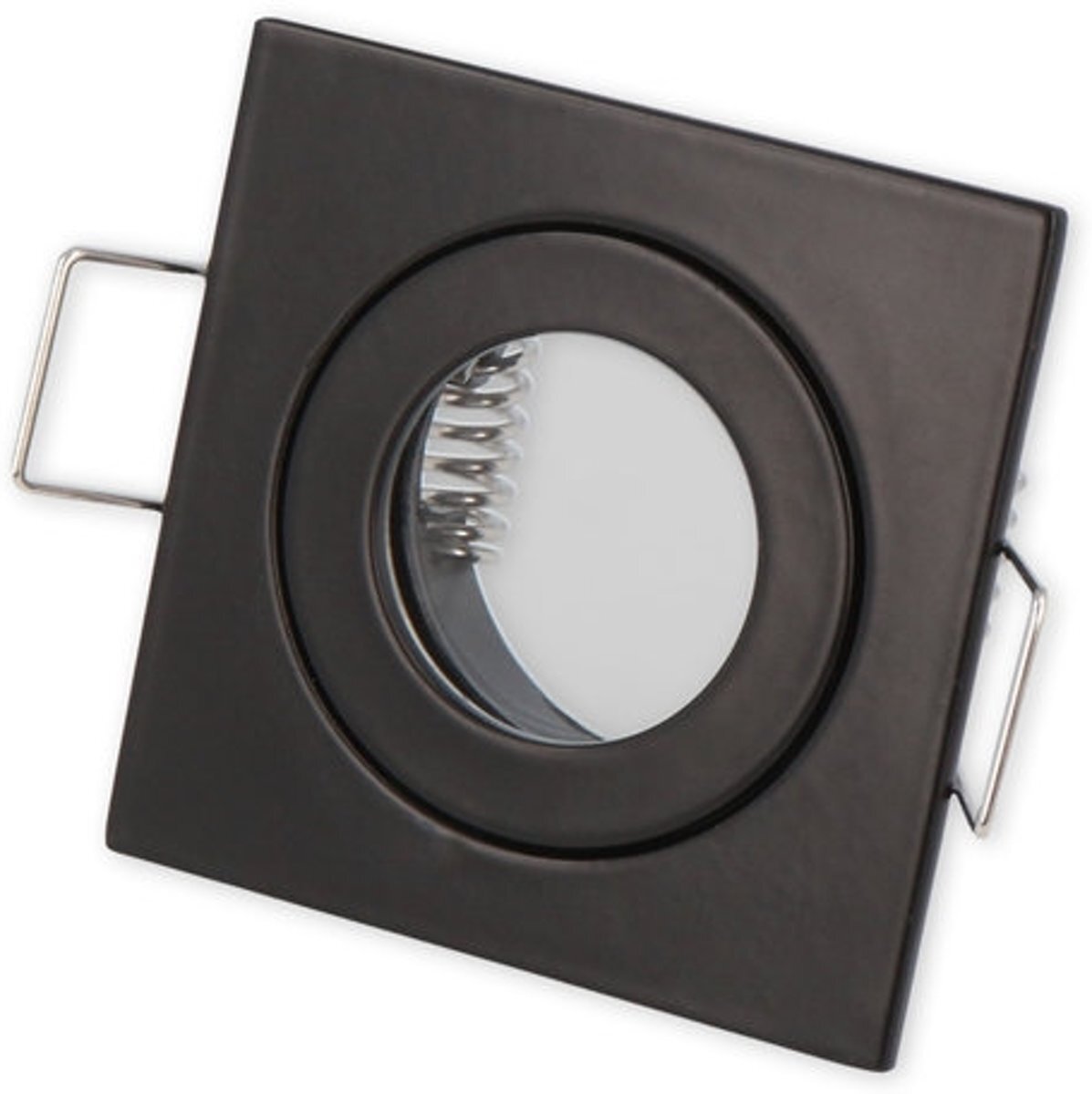 Ledin LED line Inbouwspot - Vierkant - Waterdicht IP44 - MR11 Fitting - 55x55 mm - Mat Zwart